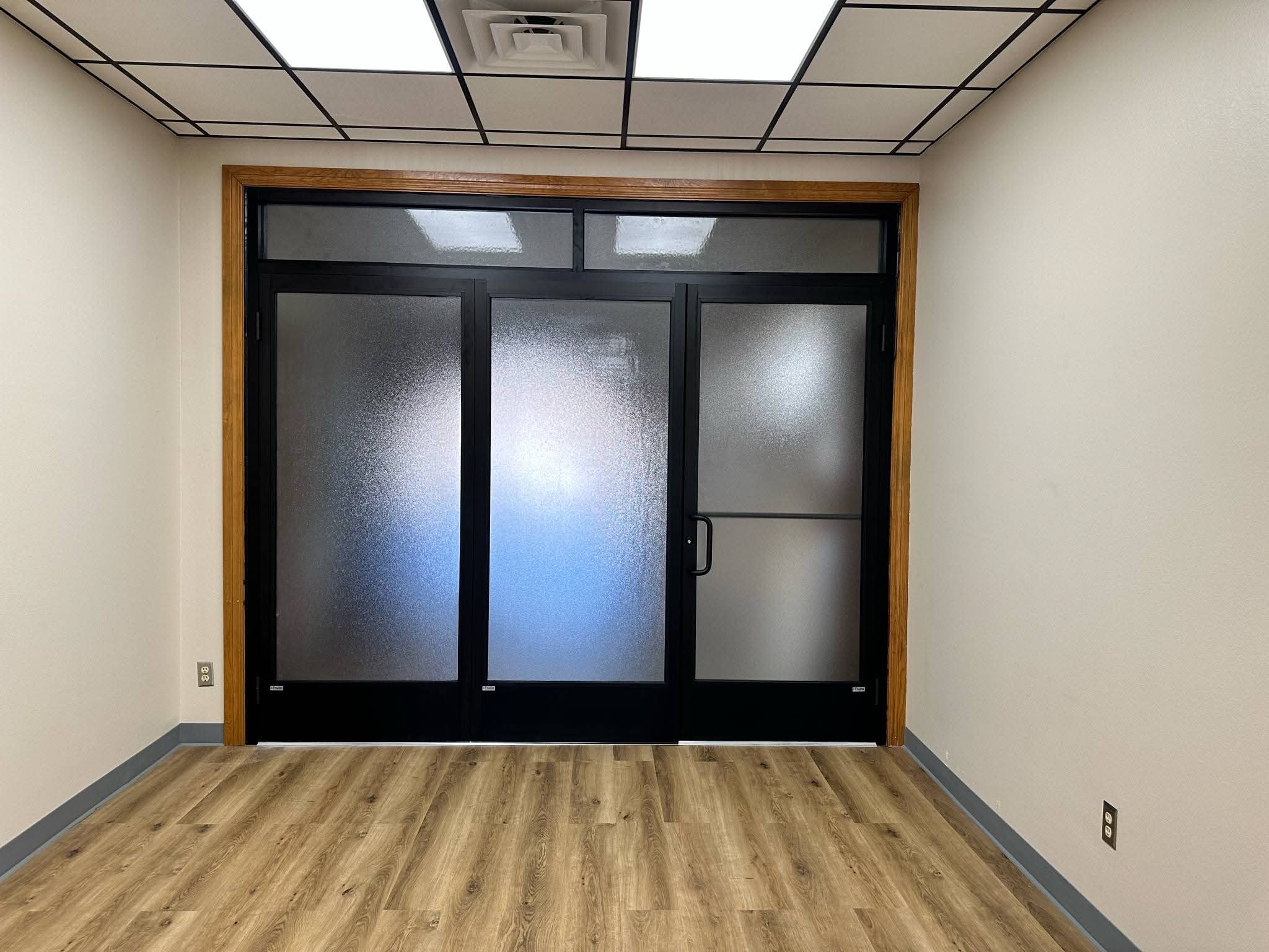 Senior Center appliance area with refrigerator and microwave