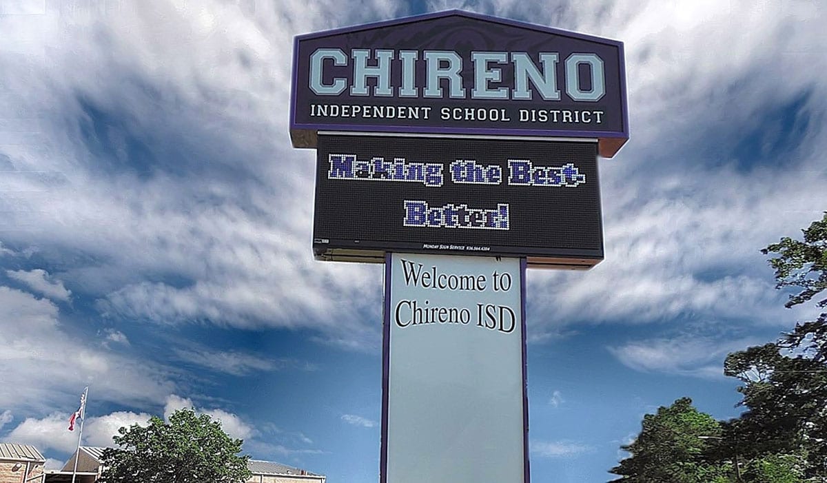 Chireno Independent School District signage